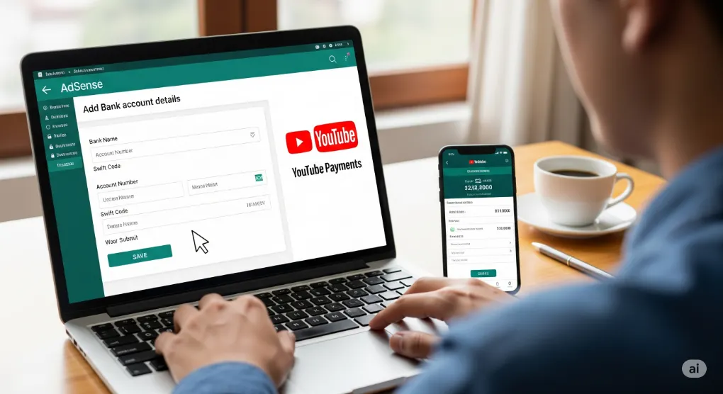 How to Add Bank AdSense Account on YouTube Payment