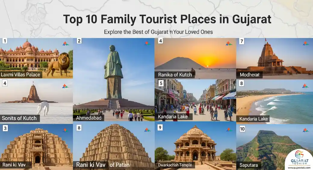 Top 10 Family Tourist Places in Gujarat