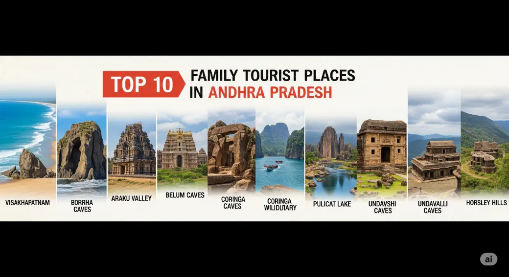 Top 10 Family Tourist Places in Andhra Pradesh